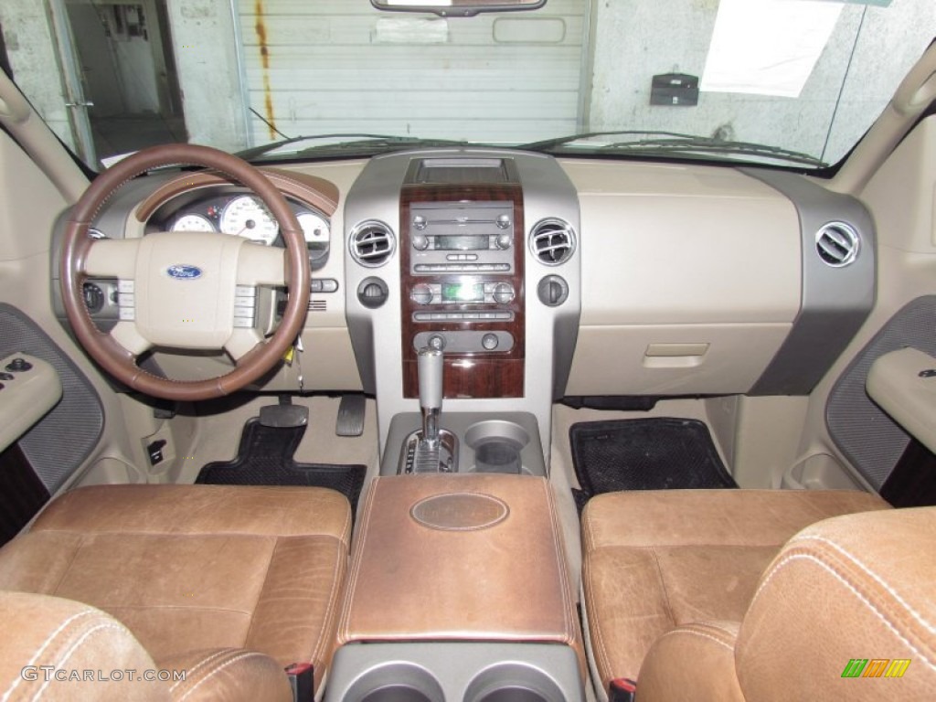 2008 F150 King Ranch SuperCrew - Oxford White / Tan/Castaño Leather photo #14