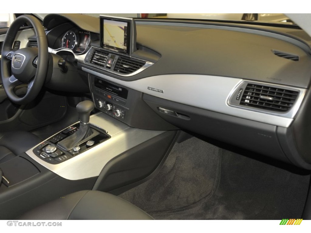2012 Audi A7 3.0T quattro Premium Plus Black Dashboard Photo #53812714