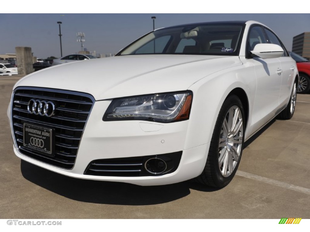 Ibis White 2012 Audi A8 L 4.2 quattro Exterior Photo #53812780