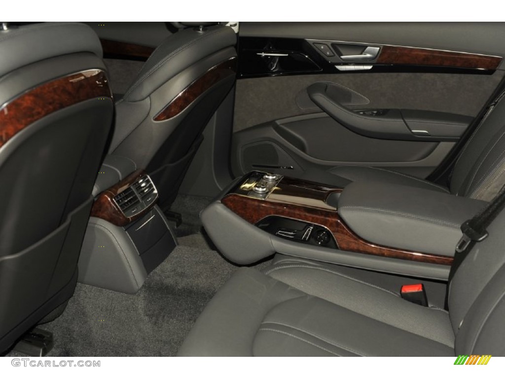 Black Interior 2012 Audi A8 L 4.2 quattro Photo #53813335