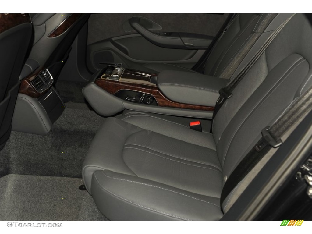 Black Interior 2012 Audi A8 L 4.2 quattro Photo #53813341