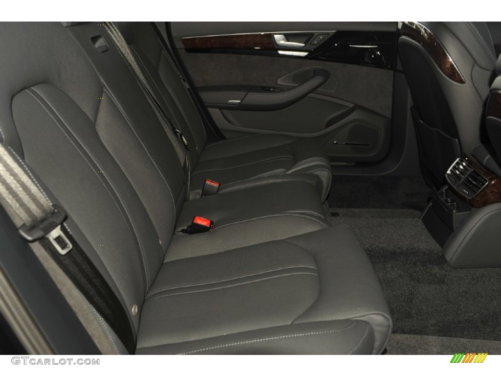 Black Interior 2012 Audi A8 L 4.2 quattro Photo #53813491