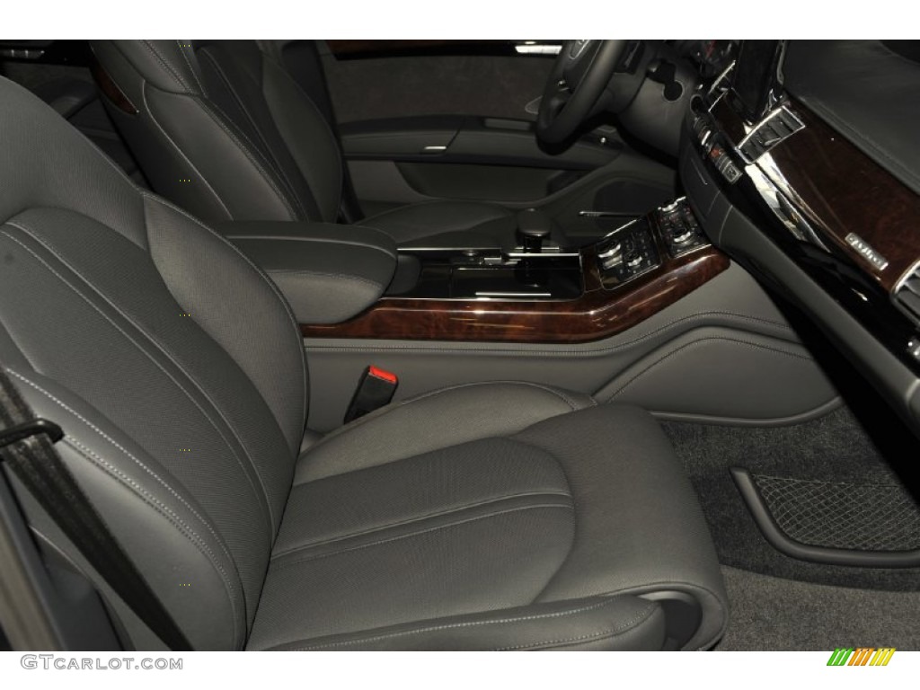 Black Interior 2012 Audi A8 L 4.2 quattro Photo #53813515