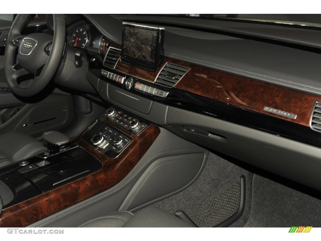 2012 Audi A8 L 4.2 quattro Black Dashboard Photo #53813521