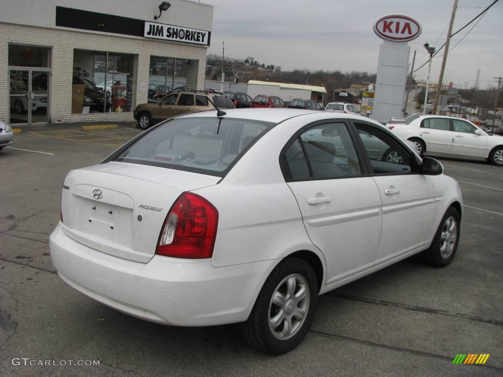 2006 Accent GLS Sedan - Nordic White / Gray photo #3