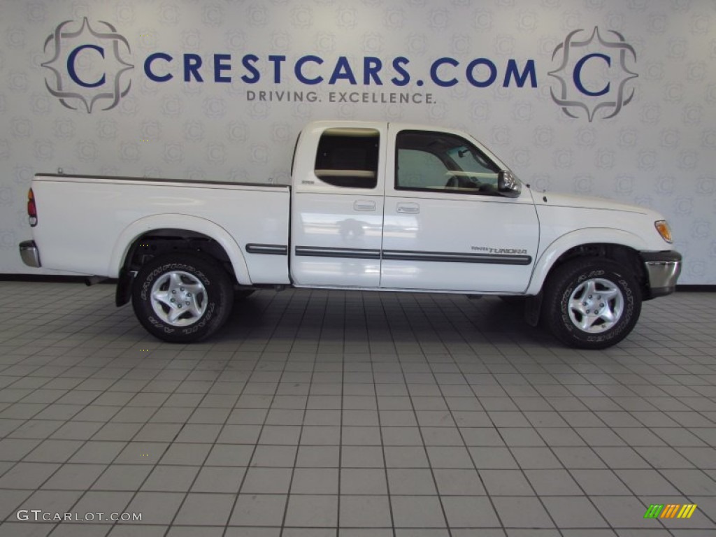 2001 Tundra SR5 Extended Cab - Natural White / Gray photo #4