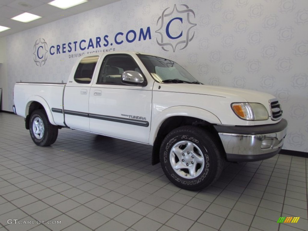 2001 Tundra SR5 Extended Cab - Natural White / Gray photo #5