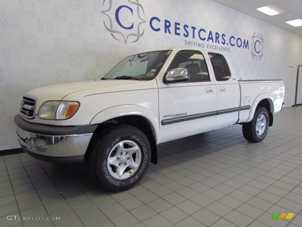 2001 Tundra SR5 Extended Cab - Natural White / Gray photo #7