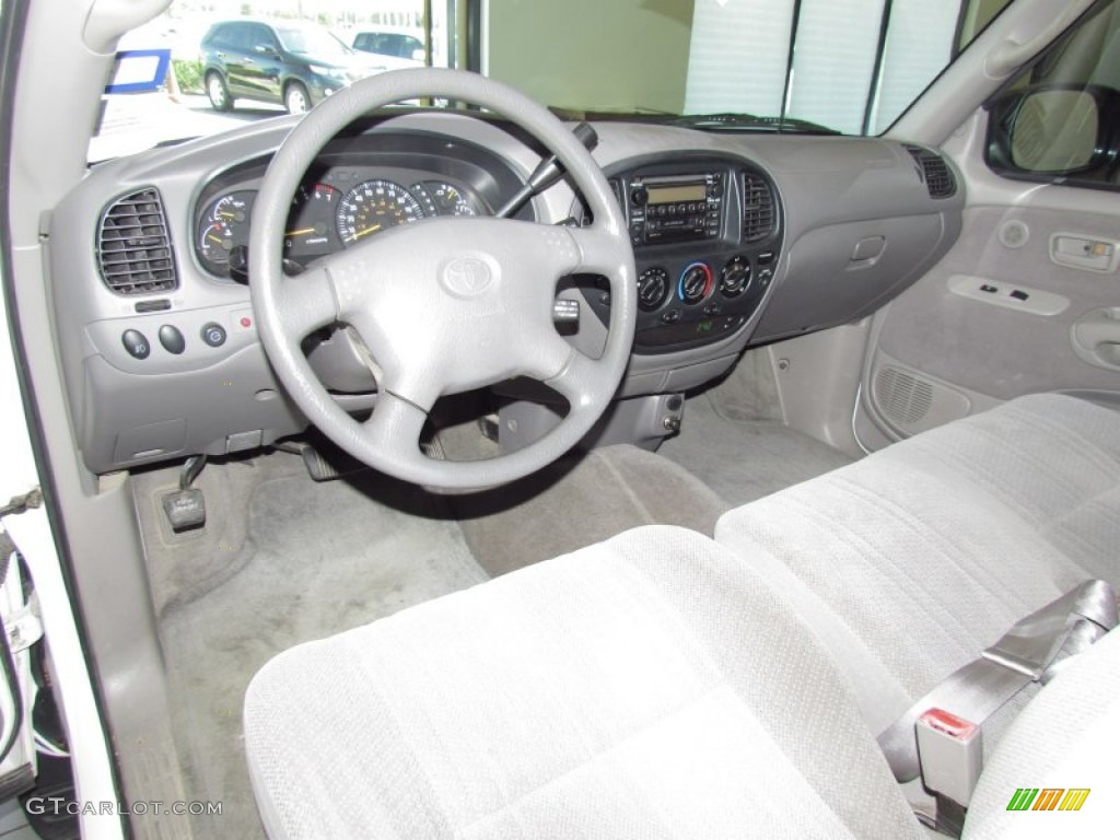 2001 Tundra SR5 Extended Cab - Natural White / Gray photo #13