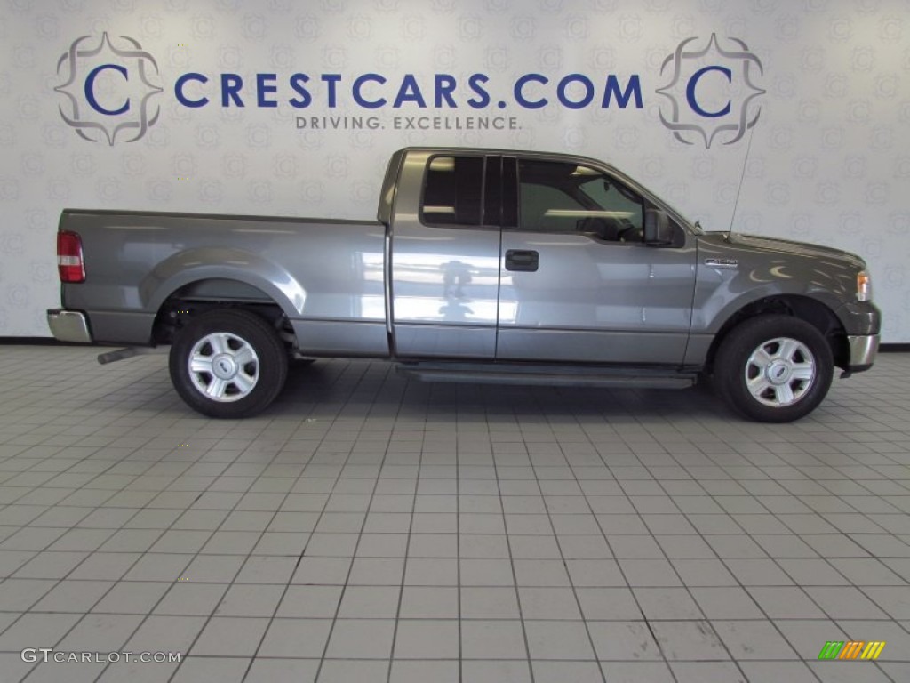 2004 F150 XLT SuperCab - Dark Shadow Grey Metallic / Medium Graphite photo #4