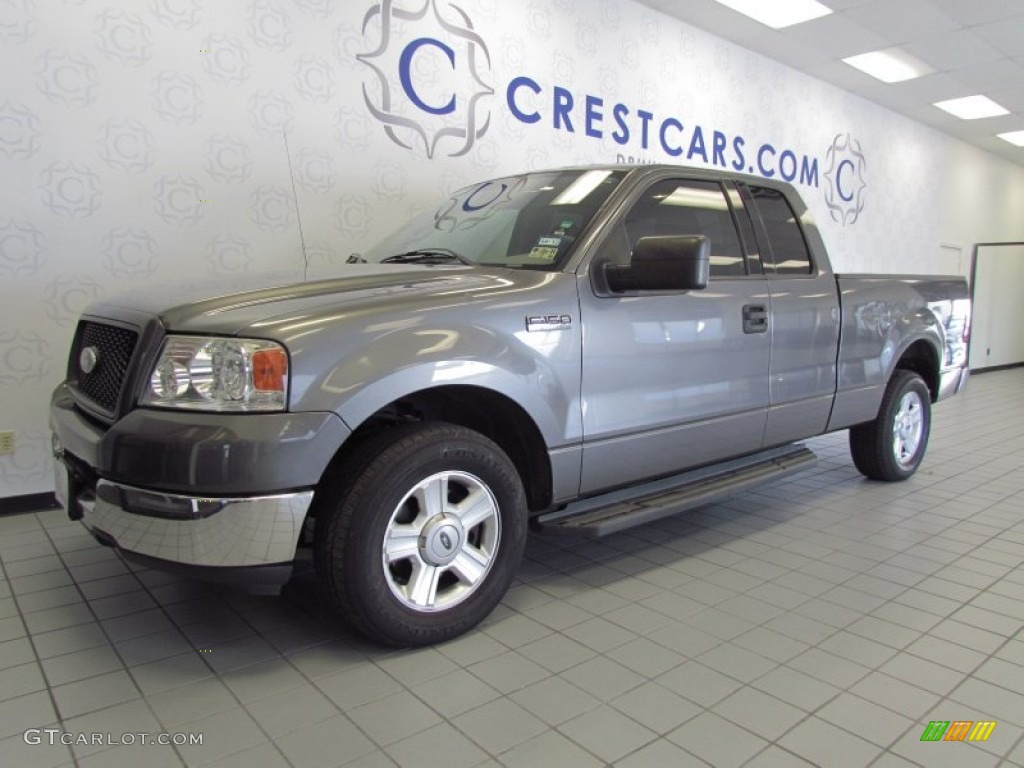 2004 F150 XLT SuperCab - Dark Shadow Grey Metallic / Medium Graphite photo #7