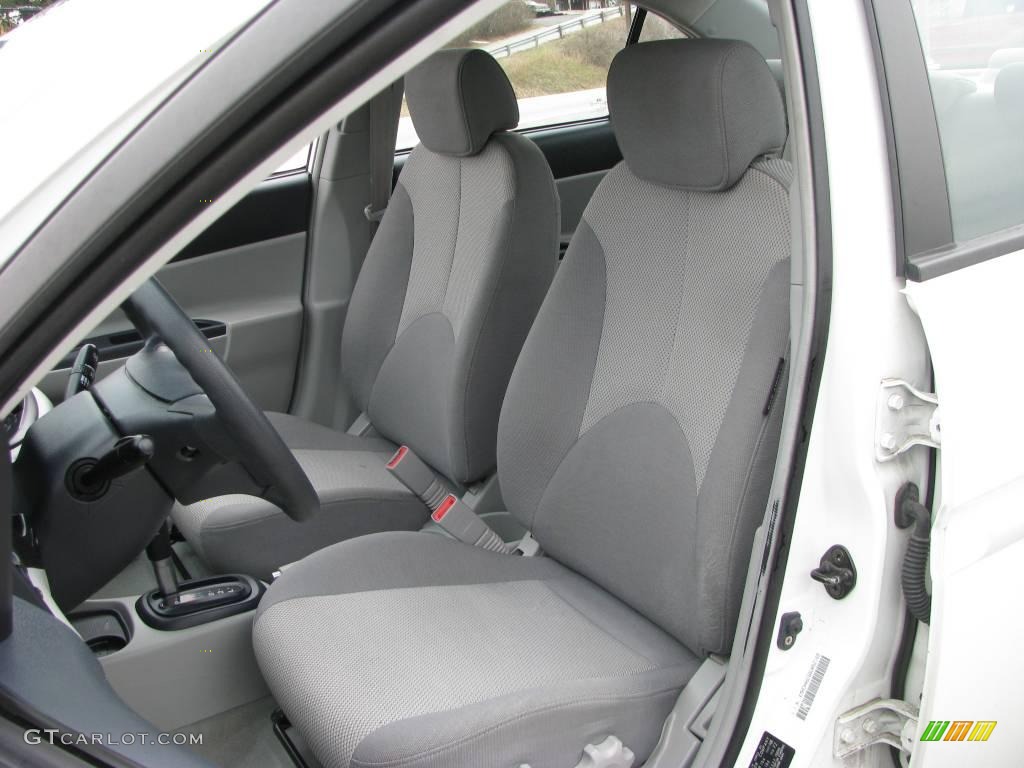 2006 Accent GLS Sedan - Nordic White / Gray photo #9