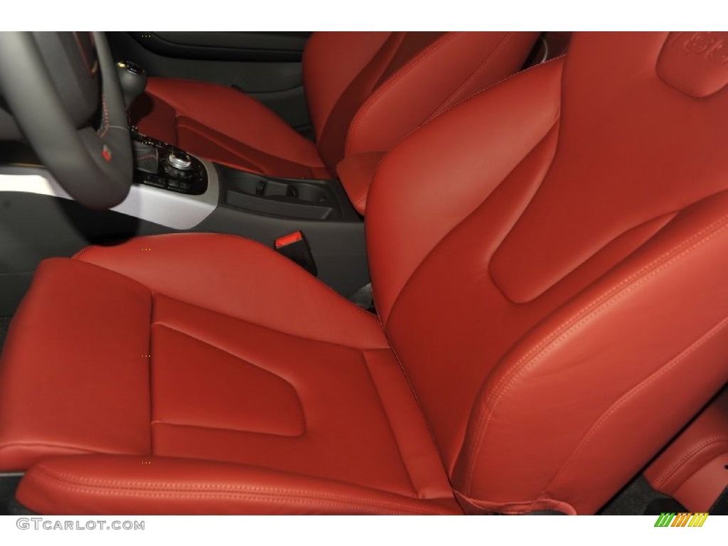 Magma Red Interior 2012 Audi S5 4.2 FSI quattro Coupe Photo #53815706