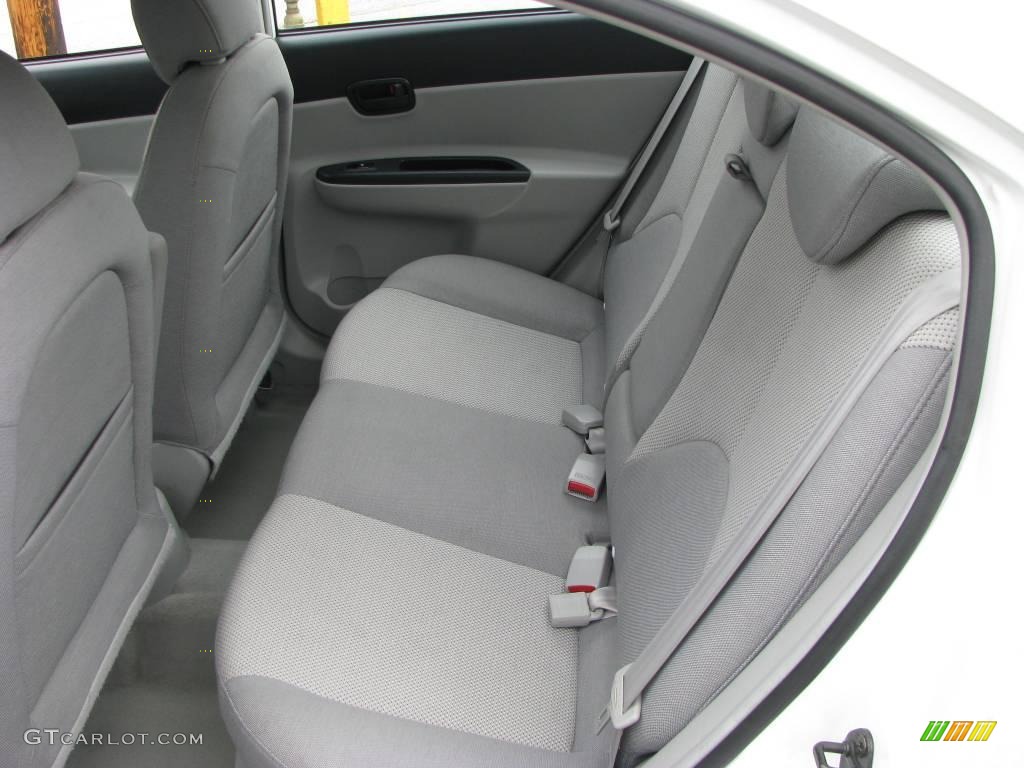 2006 Accent GLS Sedan - Nordic White / Gray photo #13