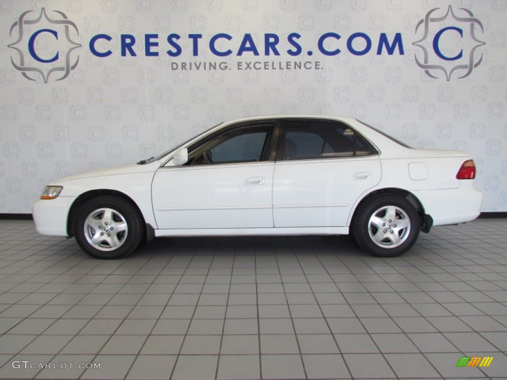 2000 Accord EX V6 Sedan - Taffeta White / Ivory photo #1