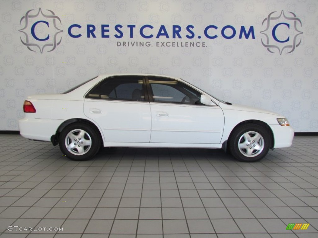 2000 Accord EX V6 Sedan - Taffeta White / Ivory photo #4