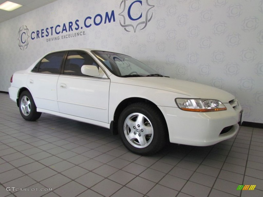2000 Accord EX V6 Sedan - Taffeta White / Ivory photo #5