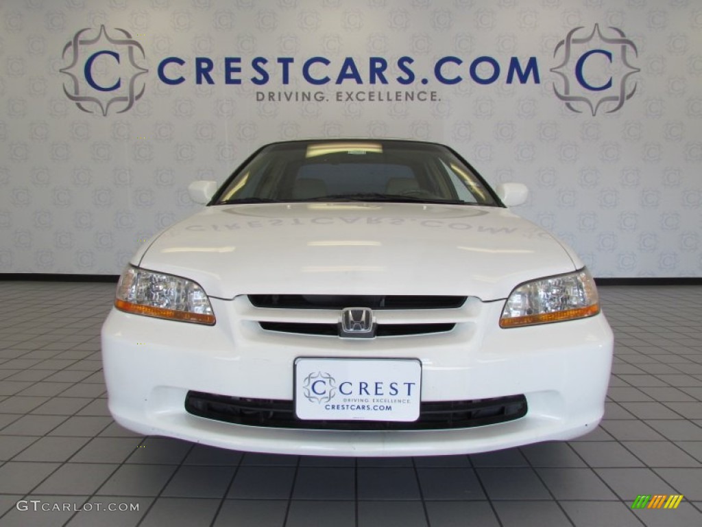 2000 Accord EX V6 Sedan - Taffeta White / Ivory photo #6
