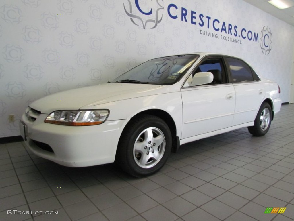 2000 Accord EX V6 Sedan - Taffeta White / Ivory photo #7