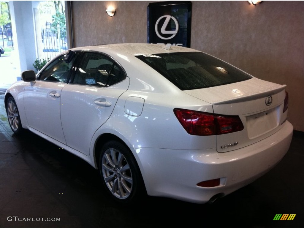 2008 IS 250 AWD - Starfire White Pearl / Black photo #2