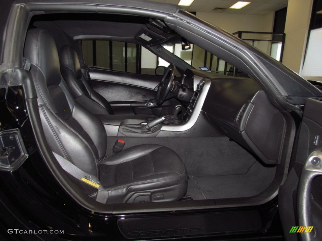 Ebony Black Interior 2006 Chevrolet Corvette Convertible Photo #53817518