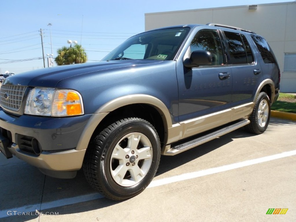 2003 Explorer Eddie Bauer - Medium Wedgewood Blue Metallic / Medium Parchment Beige photo #3