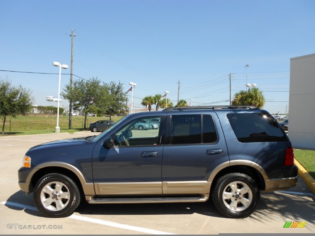 Medium Wedgewood Blue Metallic 2003 Ford Explorer Eddie Bauer Exterior Photo #53817680