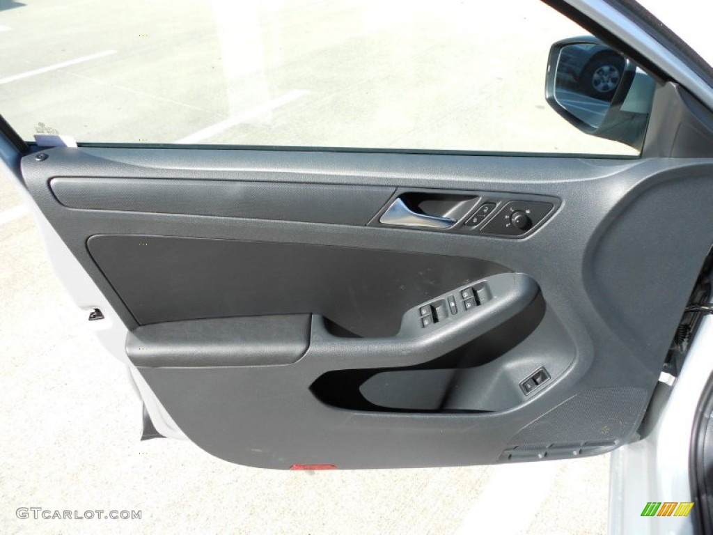 2012 Volkswagen Jetta SE Sedan Titan Black Door Panel Photo #53817884