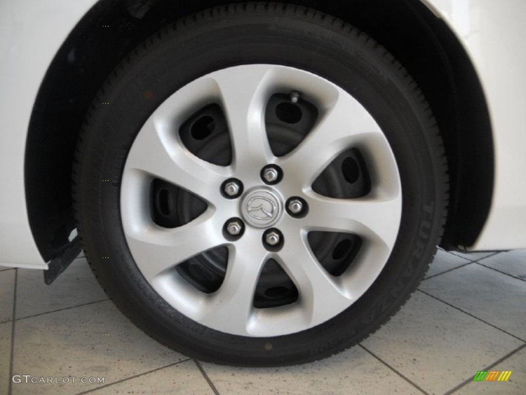 2010 MAZDA3 i SV 4 Door - Crystal White Pearl Mica / Black photo #10