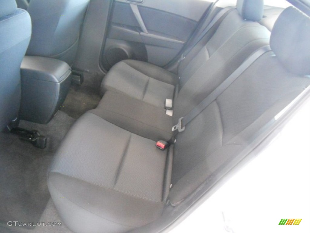 2010 MAZDA3 i SV 4 Door - Crystal White Pearl Mica / Black photo #15