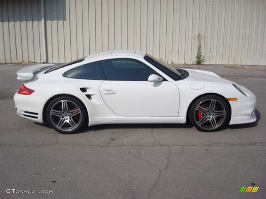 2008 911 Turbo Coupe - Carrara White / Black photo #5