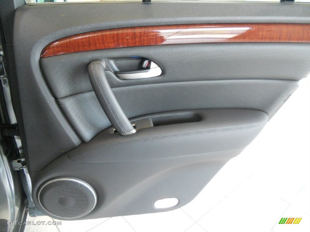 2010 Acura RL Technology Ebony Door Panel Photo #53820529