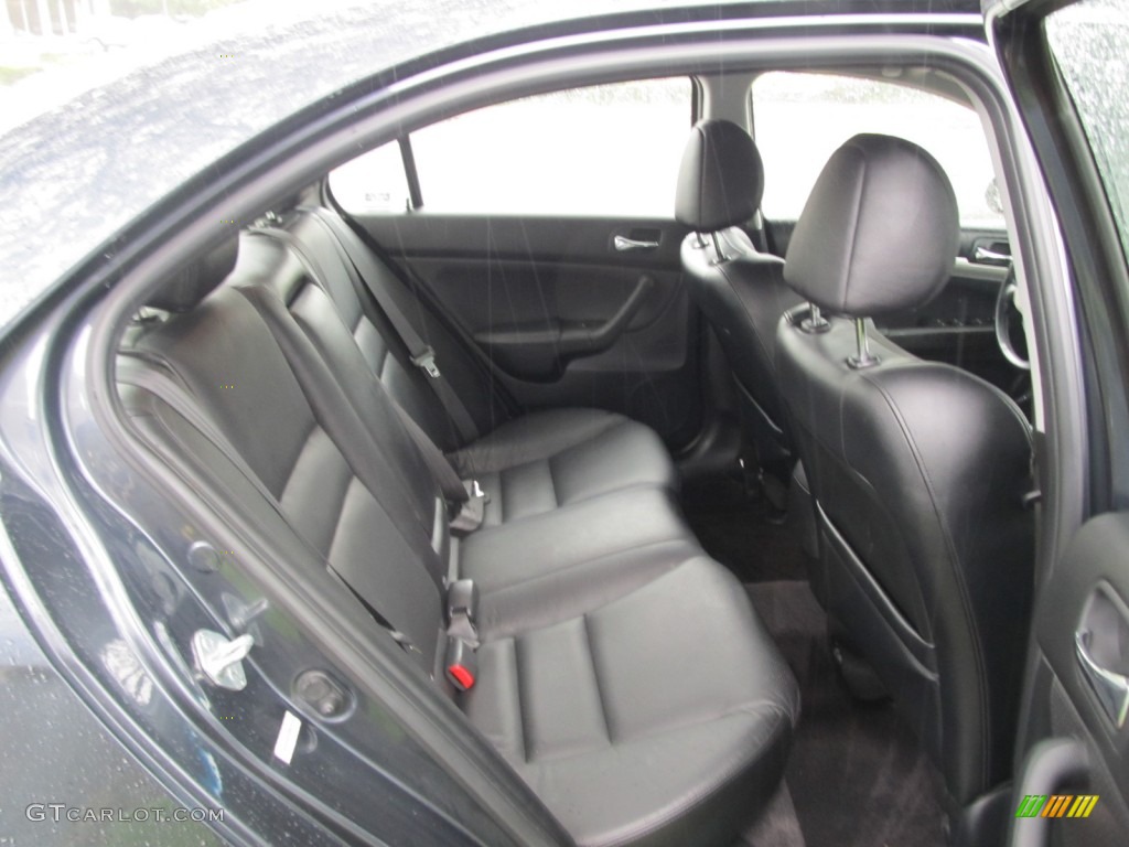 Ebony Interior 2005 Acura Tsx Sedan Photo 53820665