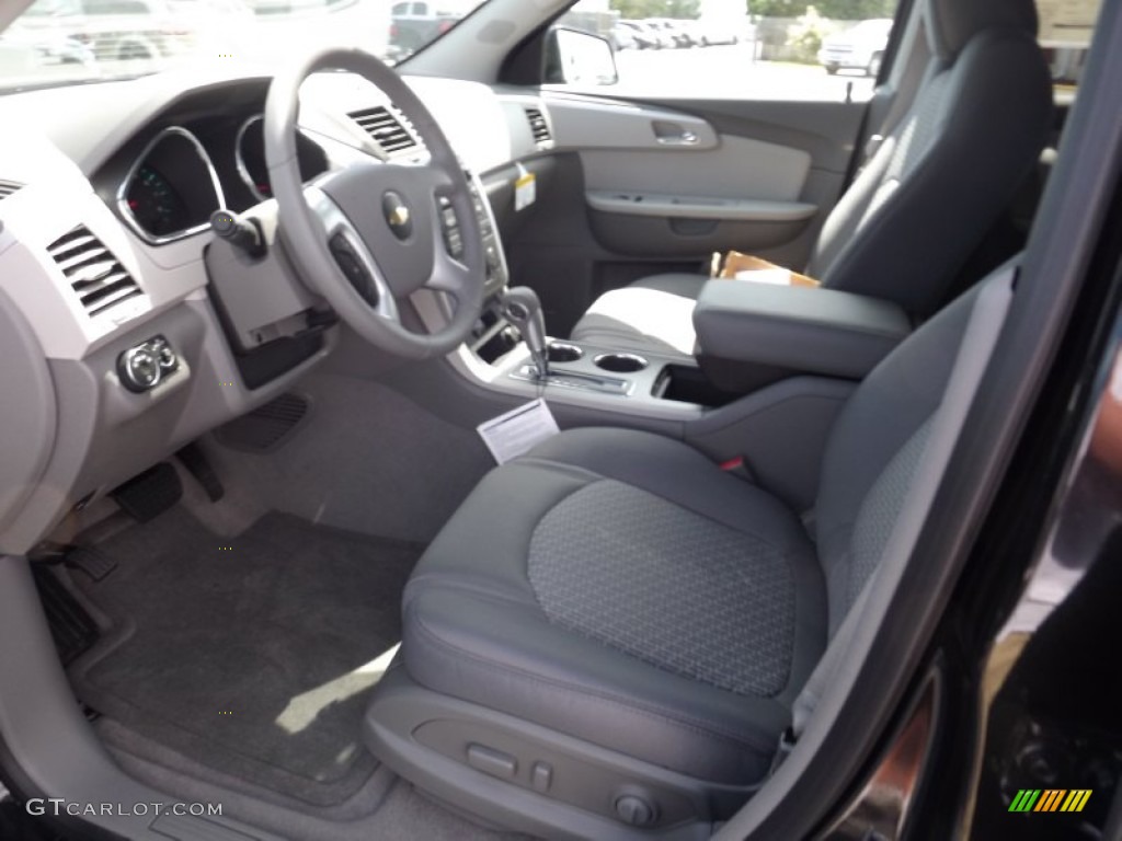 Dark Gray/Light Gray Interior 2012 Chevrolet Traverse LT Photo #53820881