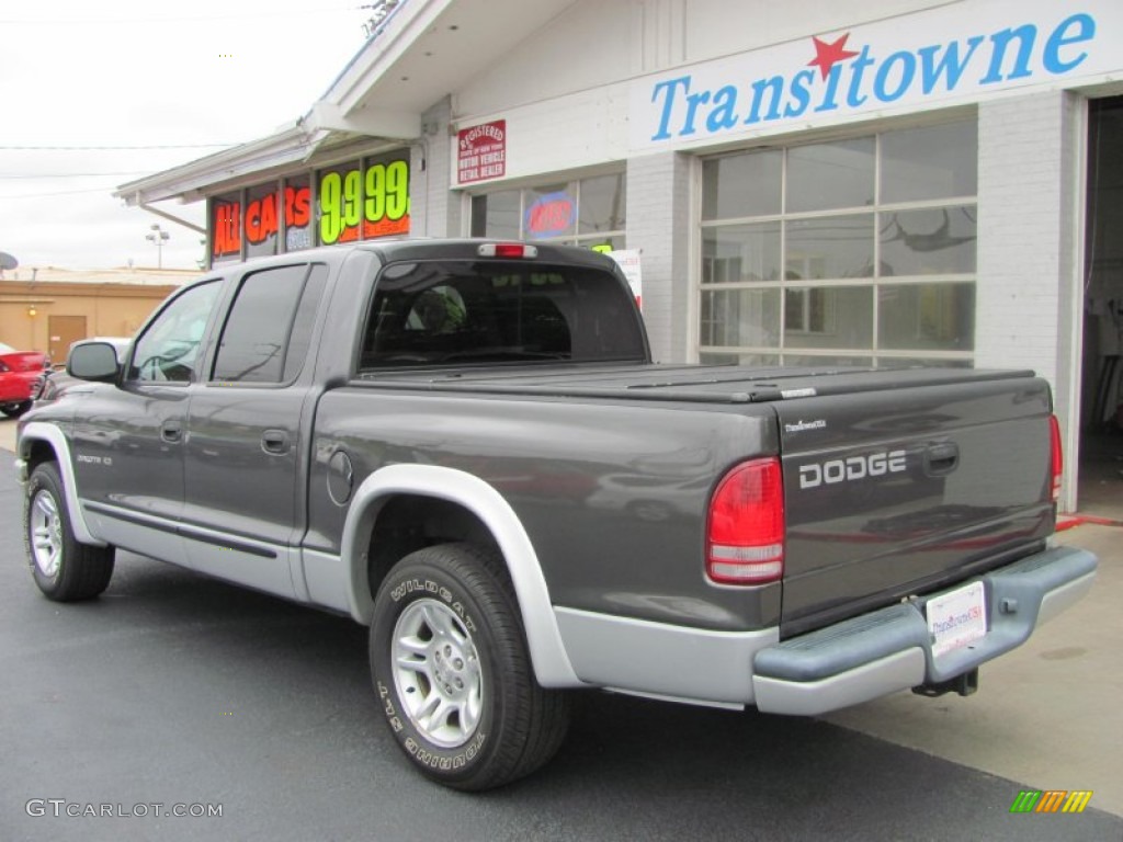 2002 Dakota SLT Quad Cab - Graphite Metallic / Dark Slate Gray photo #2