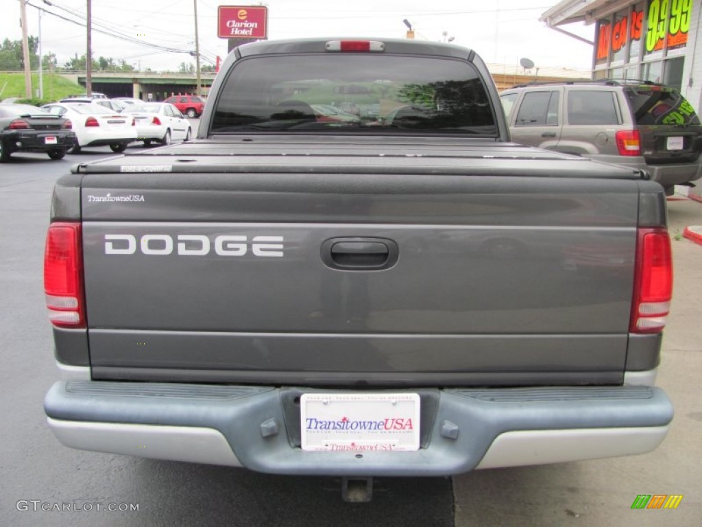 2002 Dakota SLT Quad Cab - Graphite Metallic / Dark Slate Gray photo #14