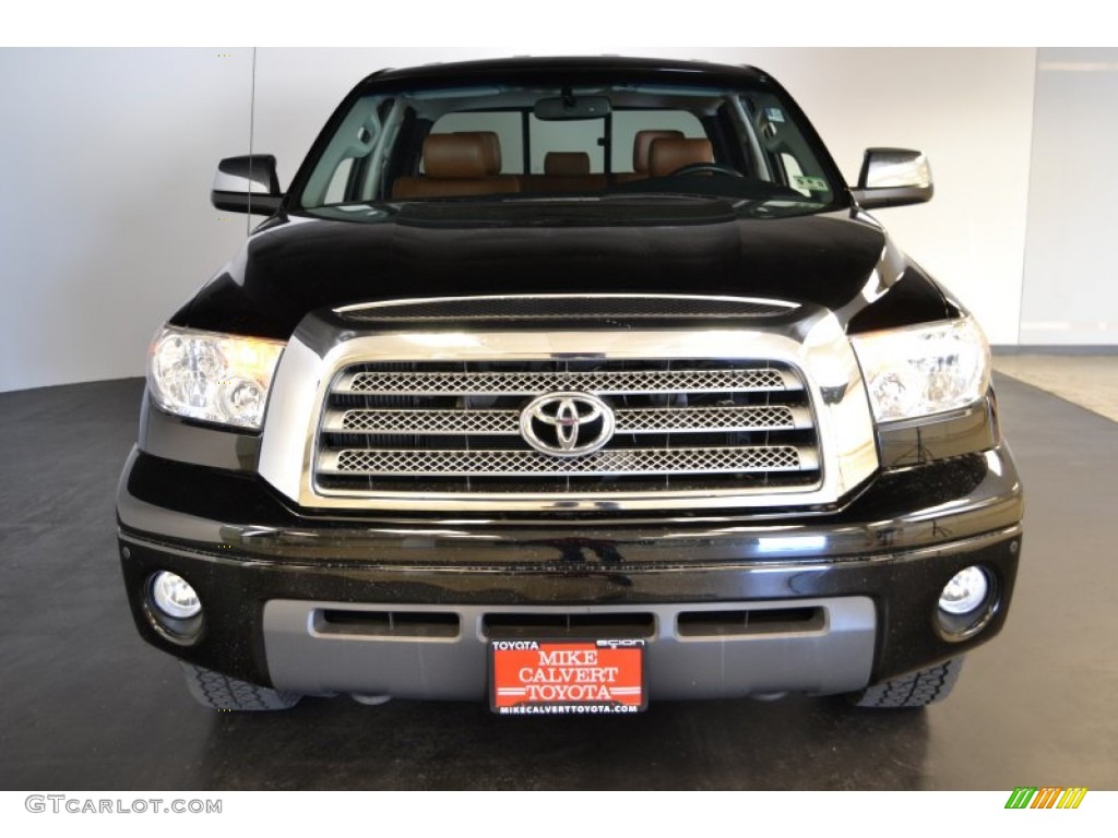 2008 Tundra Limited Double Cab - Black / Red Rock photo #2