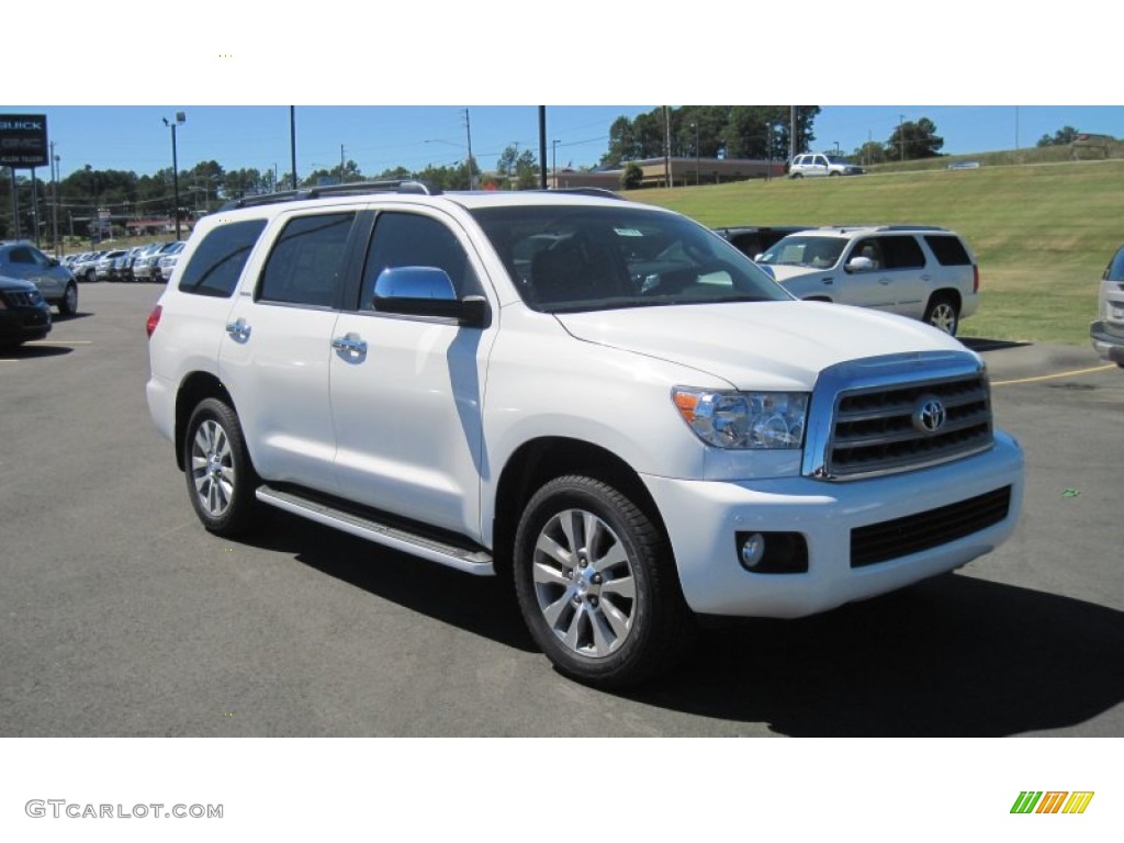 Super White 2011 Toyota Sequoia Limited 4WD Exterior Photo #53824096