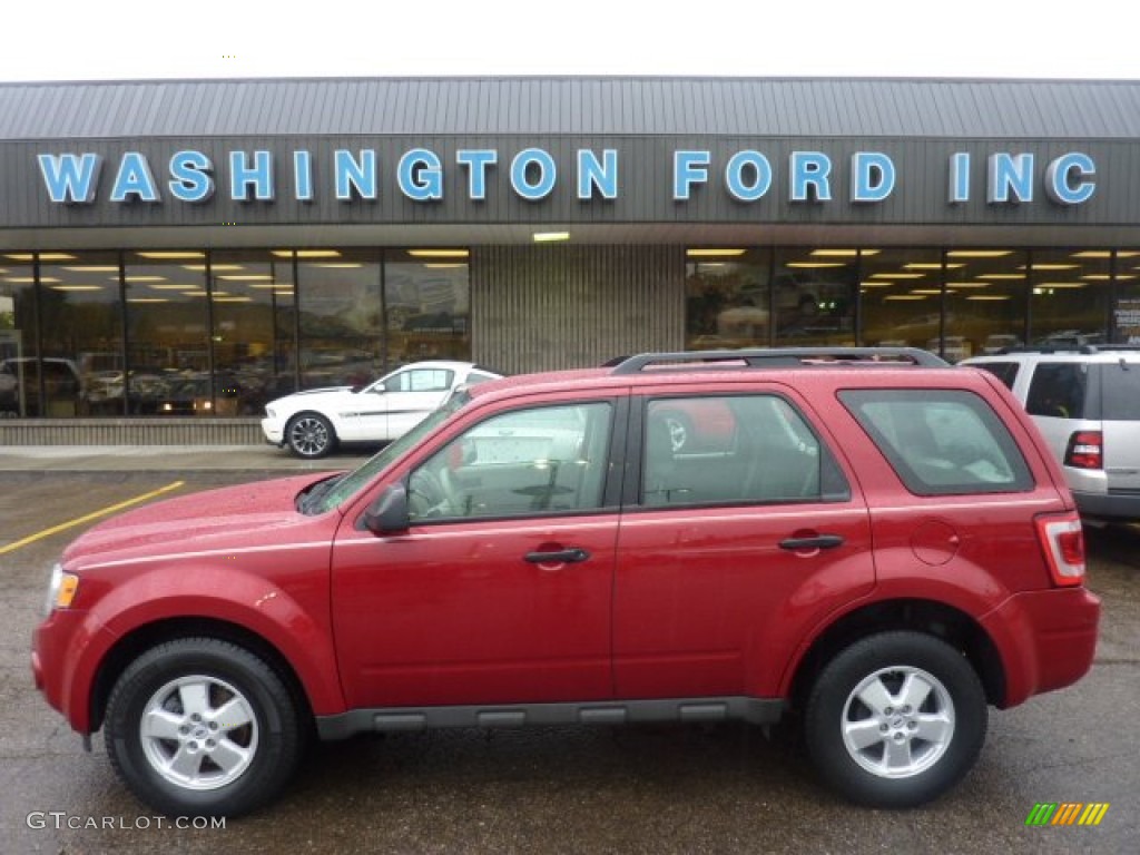 2009 Escape XLS - Sangria Red Metallic / Stone photo #1