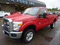 2011 Vermillion Red Ford F350 Super Duty XLT Regular Cab 4x4  photo #8