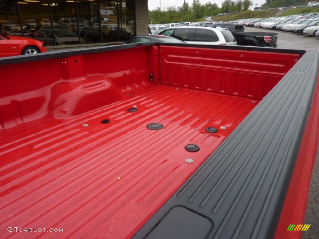 2011 F350 Super Duty XLT Regular Cab 4x4 - Vermillion Red / Adobe photo #13