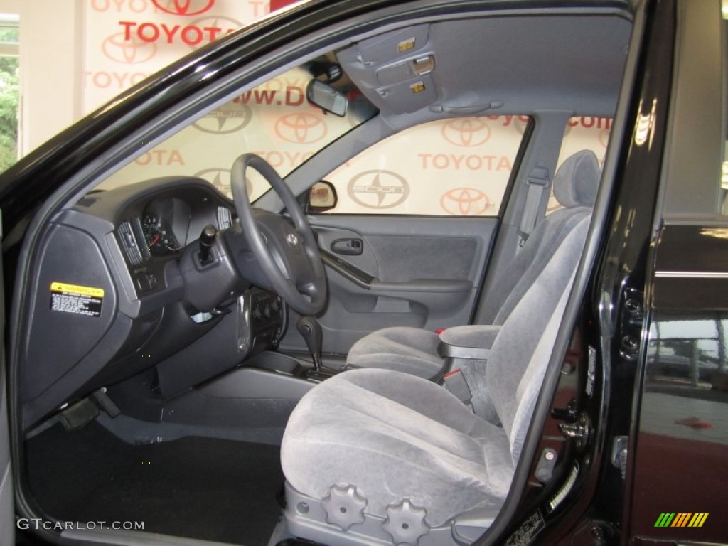 2006 Elantra GLS Sedan - Ebony Black / Gray photo #13