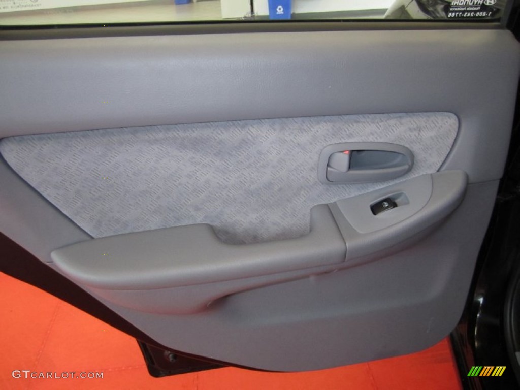 2006 Elantra GLS Sedan - Ebony Black / Gray photo #18