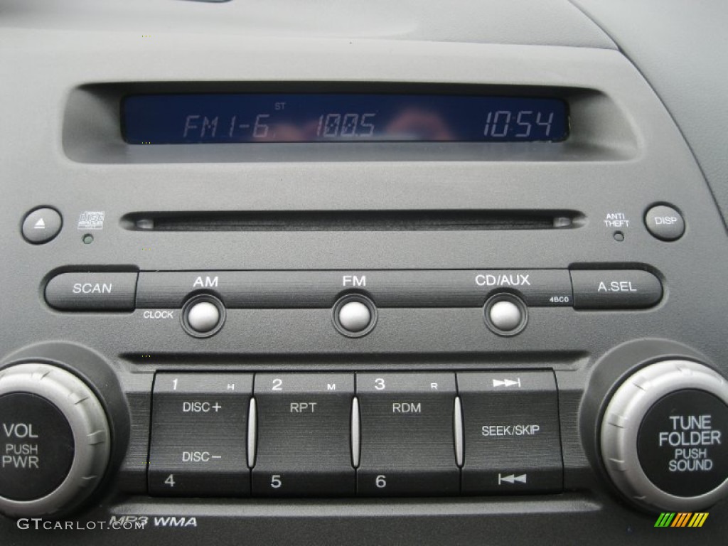 2006 Civic LX Coupe - Galaxy Gray Metallic / Gray photo #9