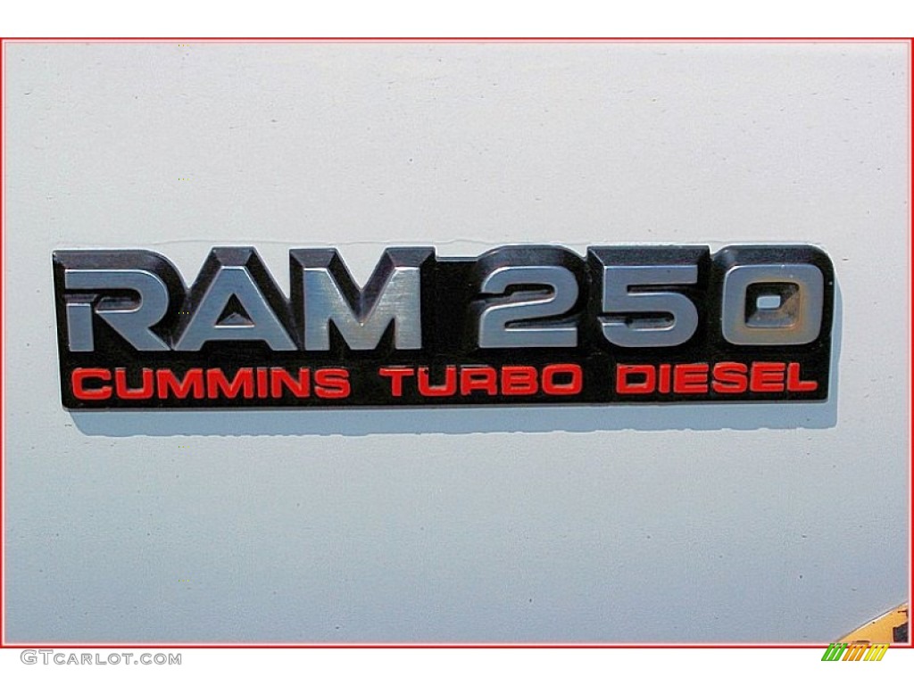 1993 Ram Truck D250 LE Extended Cab - White / Blue photo #9