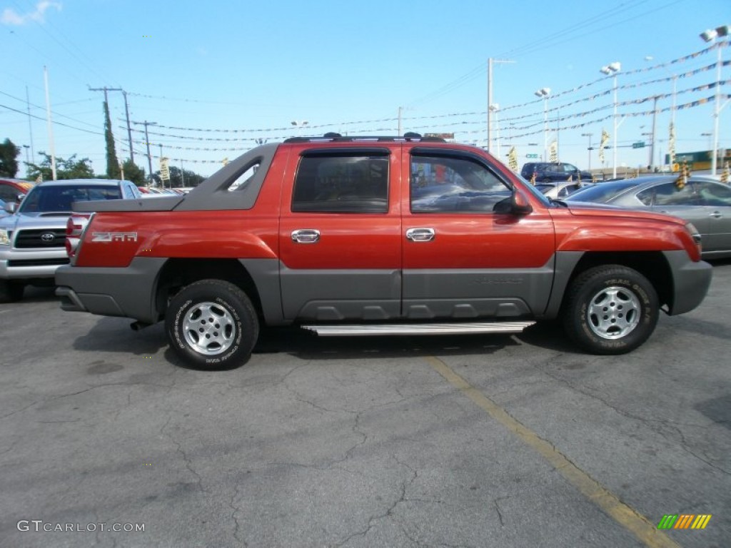 Sunset Orange Metallic 2002 Chevrolet Avalanche Z66 Exterior Photo #53829865