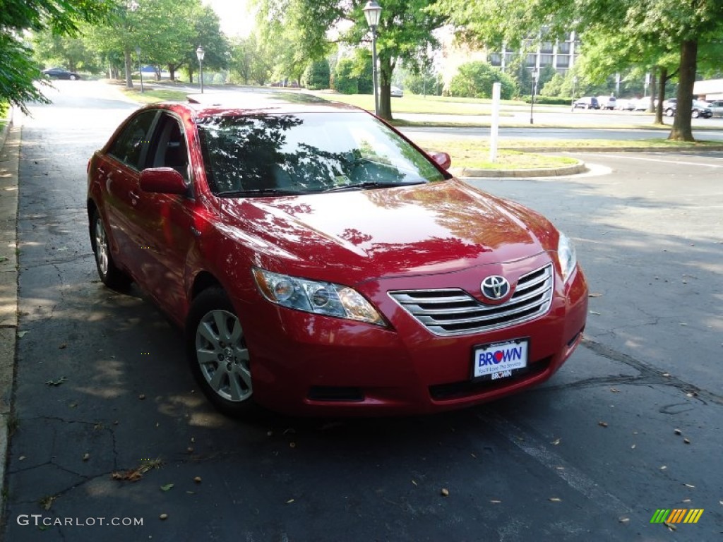 2009 Camry Hybrid - Barcelona Red Metallic / Bisque photo #1