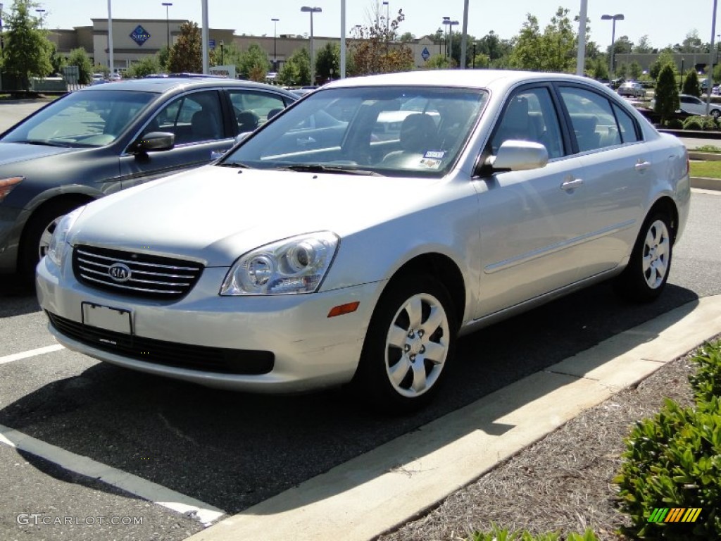 2008 Optima LX - Bright Silver Metallic / Black photo #1