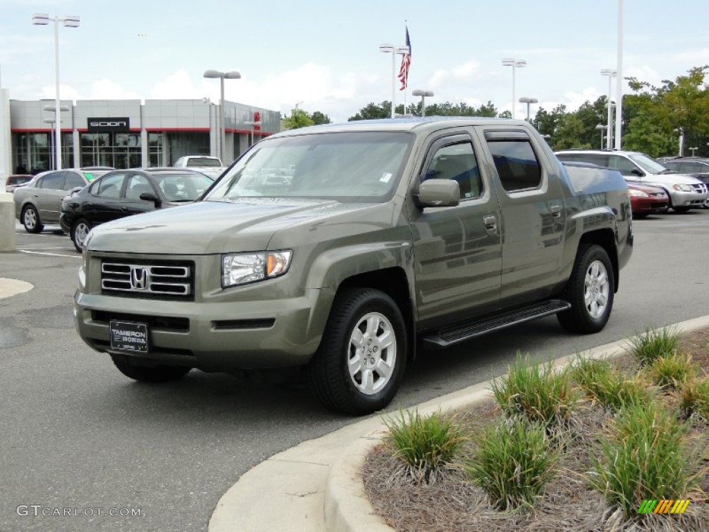 2007 Ridgeline RTL - Aberdeen Green Metallic / Olive photo #38