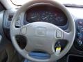 Beige 2000 Honda Civic EX Sedan Steering Wheel